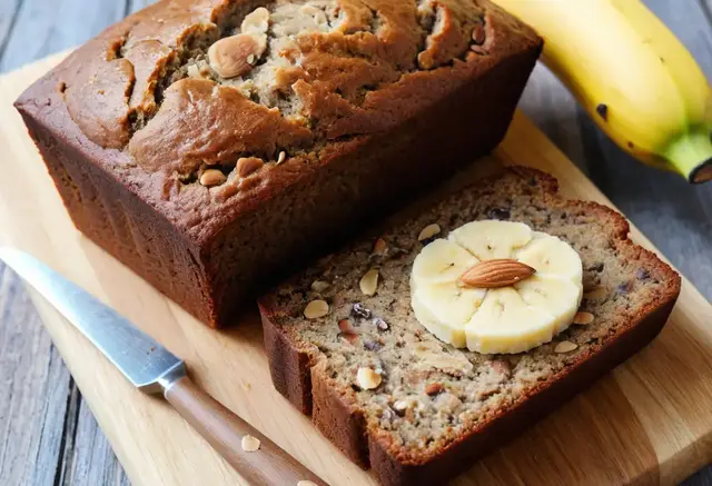Video thumbnail for Almond Butter Banana Bread Recipe