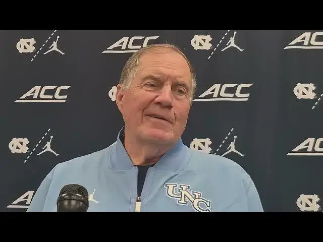 Video thumbnail for #UNC coach Bill Belichick press conference after win at Pitt
