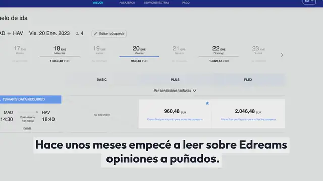 Video thumbnail for La verdad sobre Edreams Opiniones: Lee esto antes de reservar con ellos.