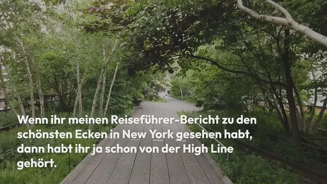 Video thumbnail for Erweiterung der High Line Von der Bahntrasse zum Wander- und Fahrradweg