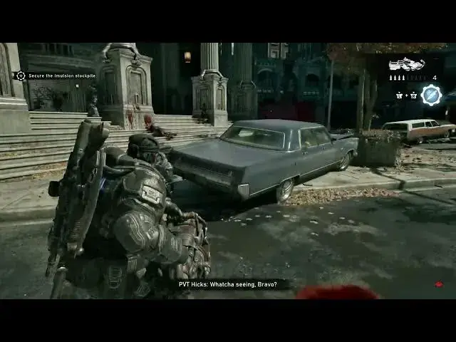 Video thumbnail for Gears of War: E-Day - Act 2 Chapter 2: Grind Coffee COG Tag Location - Kalona Theater Banter
