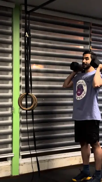 Video thumbnail for ❌ DB CLEAN and JERK❌.                                         #crossfit #functionalfitness #sport