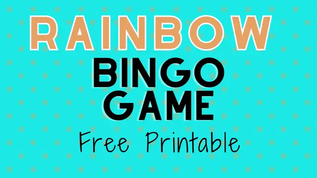 'Video thumbnail for rainbow bingo printable'