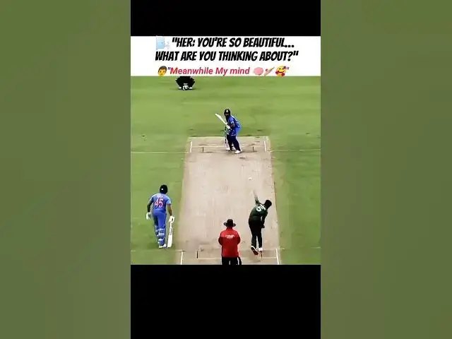 Video thumbnail for "She thinks I’m thinking about her… But it’s always Kohli’s cover drive 💭🏏" #kohli #kohlifans #love