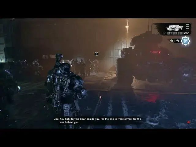 Video thumbnail for Gears of War: E-Day - Act 2 Chapter 5: Prepare For Attack: Hard Case - Fall In - Zee Battle Speech!