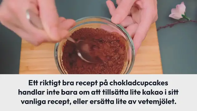 Video thumbnail for Grundrecept på chokladcupcakes
