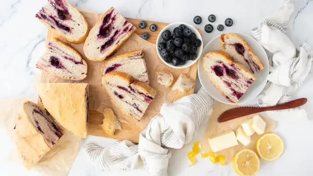 Video thumbnail for This Lemon Blueberry Bread Packs A Jammy Surprise Inside