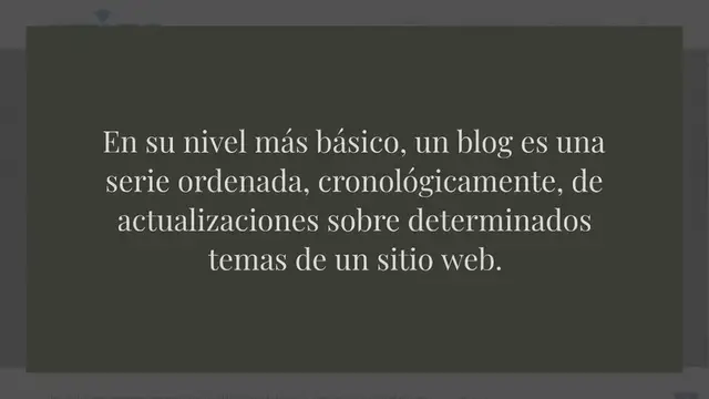 Video thumbnail for Que es un Blog y para qué sirve