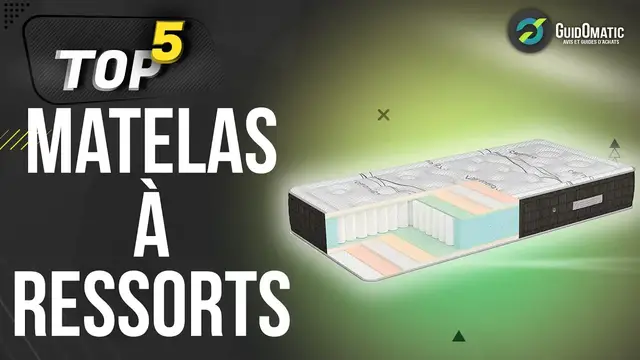 Video thumbnail for ⭐️ MEILLEUR MATELAS À RESSORTS (2022) - Comparatif & Guide d'achat