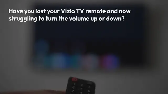 Video thumbnail for How to Turn Volume Up/Down On Vizio TV Without Remote-8 Methods