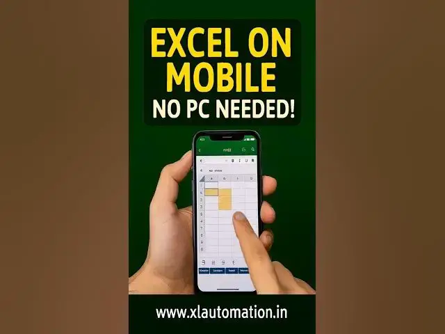'Video thumbnail for How to Use Excel in Mobile | Excel on Android – No PC Needed! #android'