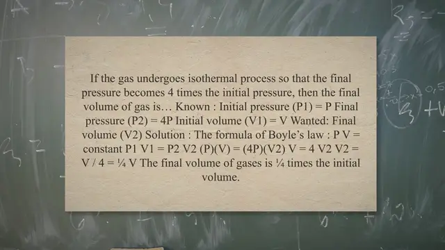 Video thumbnail for Boyle’s law (constant temperature) – problems and solutions