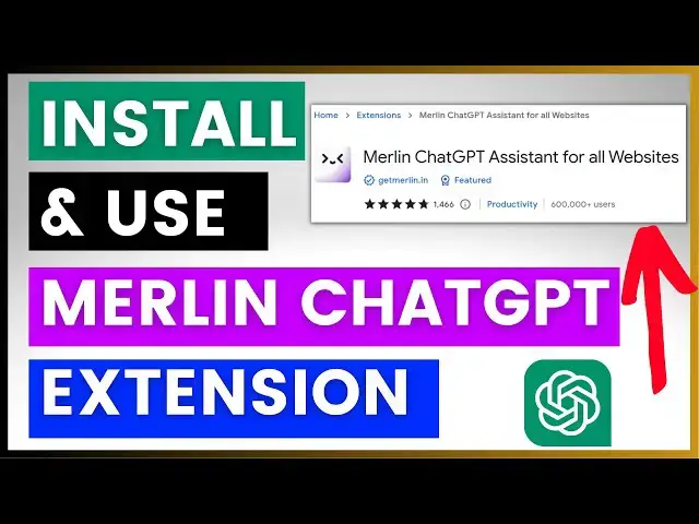 Video thumbnail for How To Install & Use Merlin ChatGPT Assistant On Any Website?