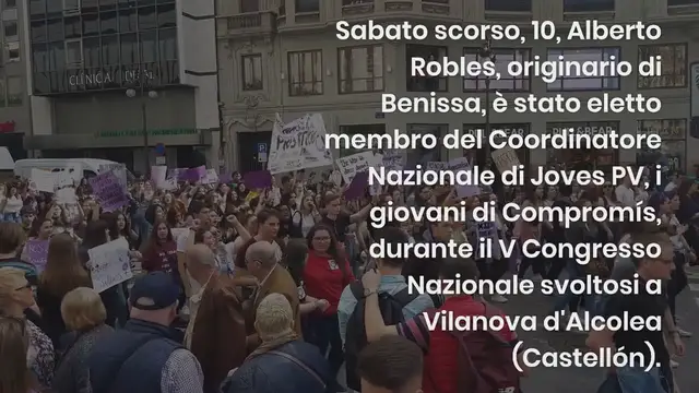 Video thumbnail for Benisero Alberto Robles eletto membro del Coordinatore Nazionale della Gioventù di Compromí: