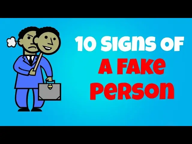 'Video thumbnail for How To Spot a Fake Person Instantly'