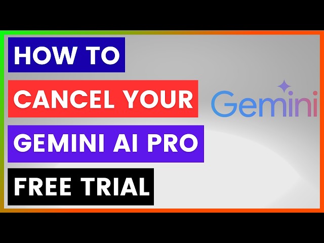 Video thumbnail for How To Cancel Your Gemini AI Pro Free Trial? [in 2026]