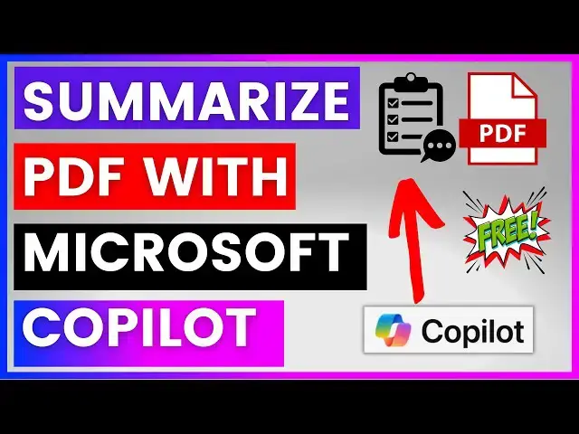Video thumbnail for How To Summarize A PDF With Microsoft Copilot? [in 2024]