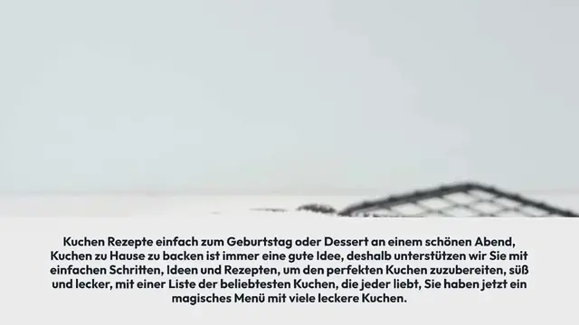 Video thumbnail for Kuchen Rezepte – 15 schnelle & einfache Backideen