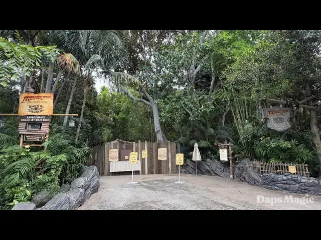 Video thumbnail for Indiana Jones Adventure: Temple of the Forbidden Eye Closed for Refurbishment at Disneyland 4K