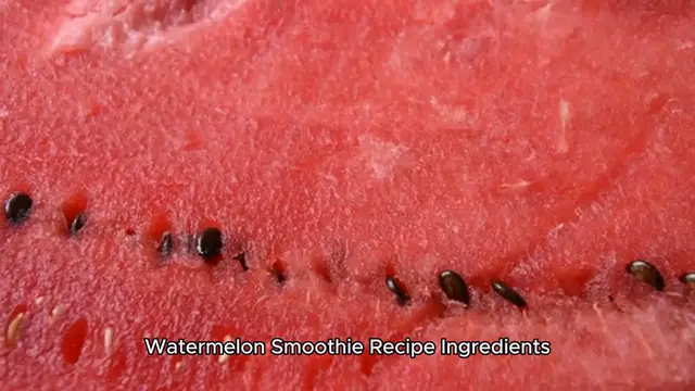 Video thumbnail for watermelon smoothie recipe