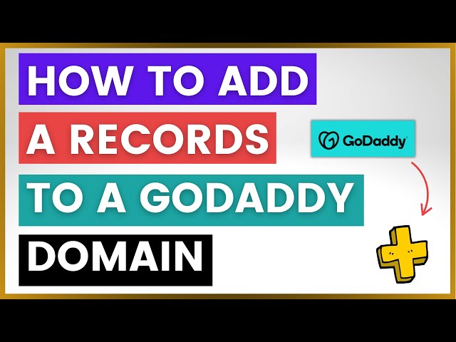 Video thumbnail for How To Add A Records To A GoDaddy Domain? [in 2025]