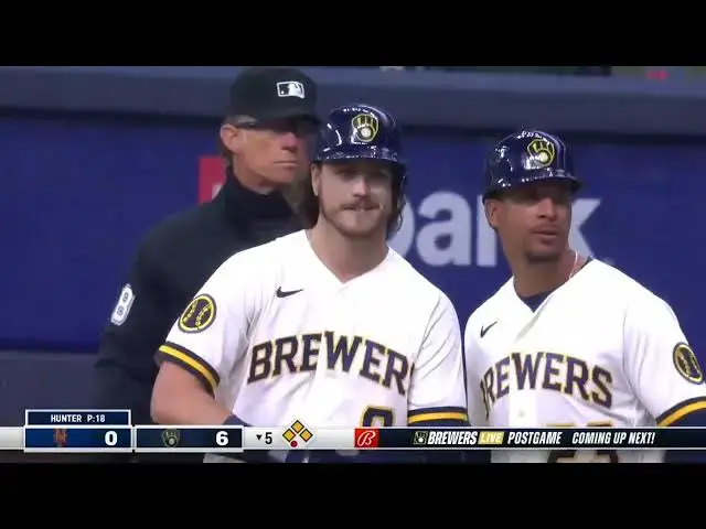'Video thumbnail for Brian Anderson SMACKS a RBI Single, Scoring Willy Adames! | Milwaukee Brewers | 4/3/2023'