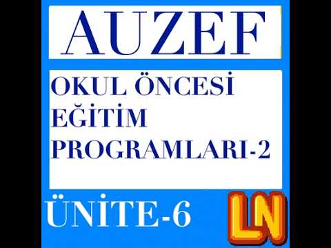 Video thumbnail for Okul Öncesi Eğitim Programları 2 Ünite 6