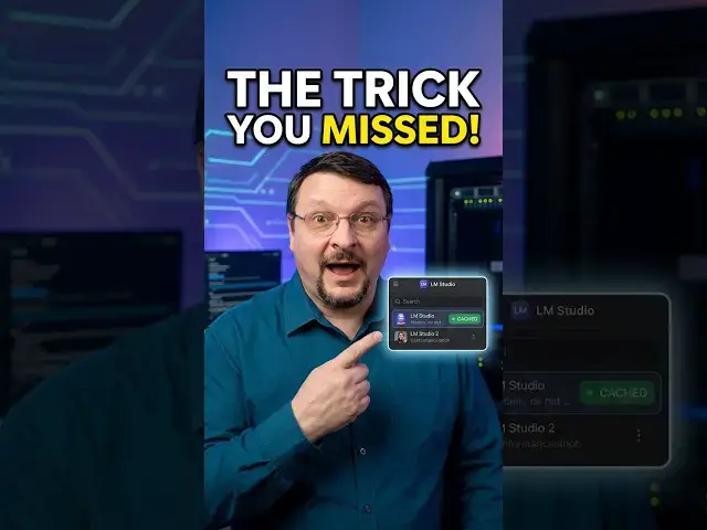 Video thumbnail for The Model Caching Trick Everyone Misses in LM Studio #shorts #AI #hacks