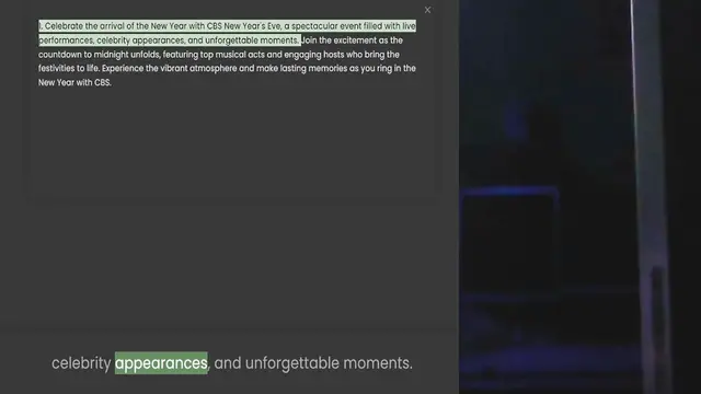 Video thumbnail for performances, celebrity appearances, and unforgettable moments. Join the excitement as the countdown to midnight unfolds, featuring top musical acts and engaging hosts who bring the festivities to life. Experience the vibrant atmosphere a