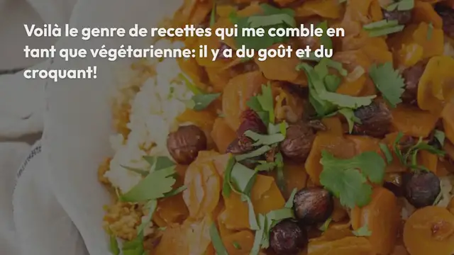 Video thumbnail for Carottes confites aux noisettes & cranberries