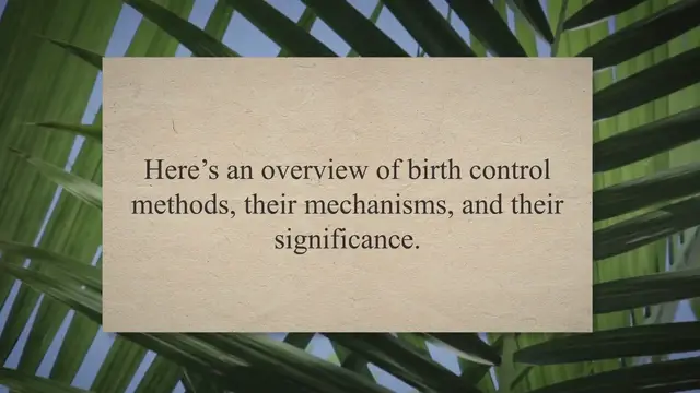 Video thumbnail for Family planning or birth control