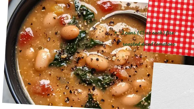 Video thumbnail for Vegan Fire-Roasted White Bean Soup | Simple and Flavorful Recipe