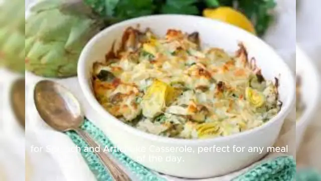 Video thumbnail for Spinach Artichoke Casserole