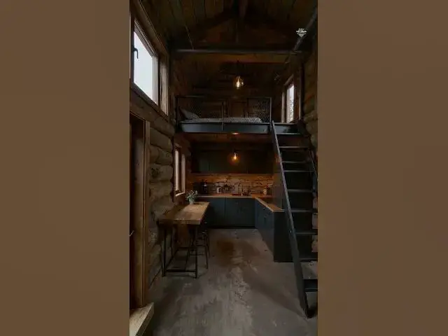 Video thumbnail for Urban Edge Meets Small Space: Industrial Tiny Home Loft Tour