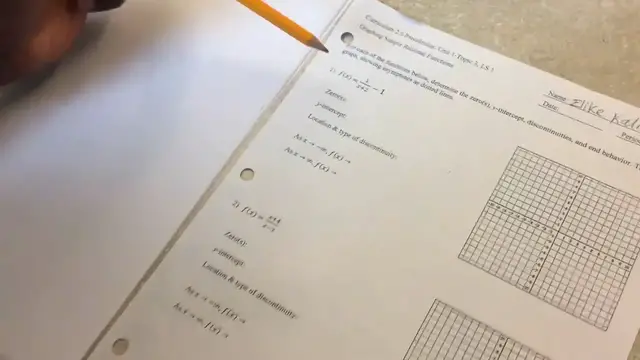 Video thumbnail for How To Graph Simple Rational Functions