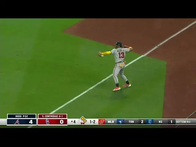 'Video thumbnail for Willson Contreras CRANKS a RBI Single, Scoring Dylan Carlson! | St. Louis Cardinals | 4/4/2023'