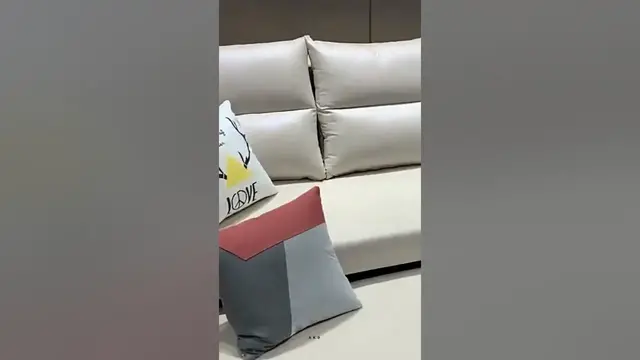 Video thumbnail for Modern Comfort in Leather | Sofa cum Bed | Furniture #shorts