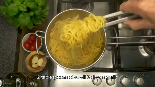 Video thumbnail for garlic noodle recipe