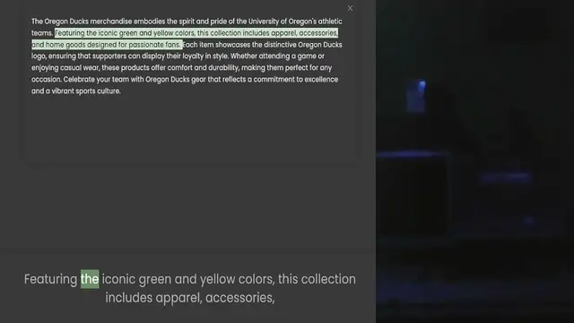Video thumbnail for teams. Featuring the iconic green and yellow colors, this collection includes apparel, accessories, and home goods designed for passionate fans. Each item showcases the distinctive Oregon Ducks logo, ensuring that supporters can display t