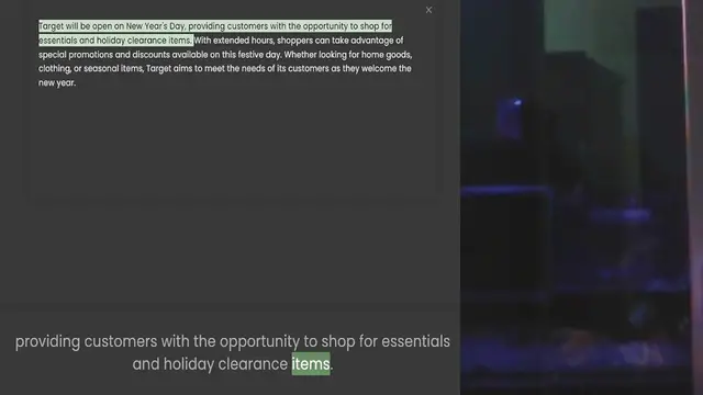 Video thumbnail for essentials and holiday clearance items. With extended hours, shoppers can take advantage of special promotions and discounts available on this festive day. Whether looking for home goods, clothing, or seasonal items, Target aims to meet t