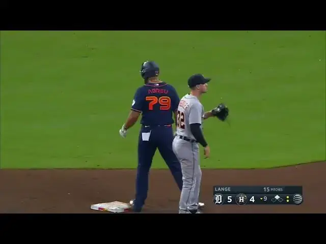 'Video thumbnail for Jose Abreu CRUSHES a GAME-TYING RBI Double, Scoring Alex Bregman! | Houston Astros | 4/3/2023'