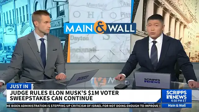 Video thumbnail for Elon Musk s America PAC given the green light to continue $1 million giveaways