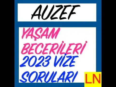 Video thumbnail for Auzef Yaşam Becerileri 2023 Vize Soruları