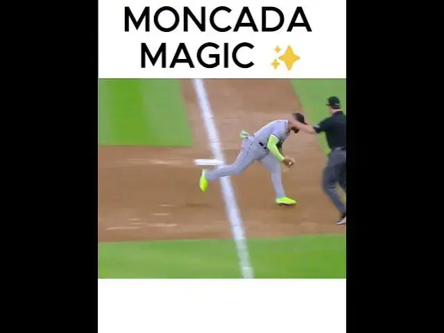'Video thumbnail for Yoán Moncada SAVES Two Runs with an Unreal Play! 😳'