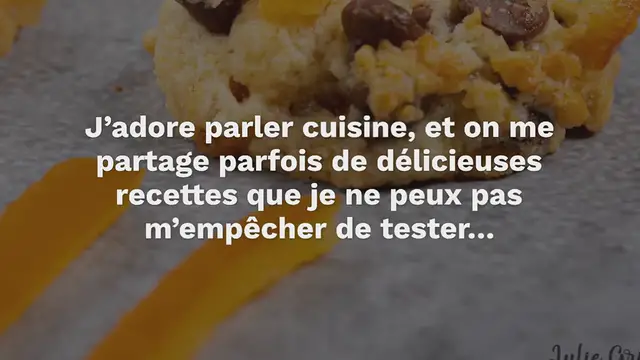 Video thumbnail for Biscuits à l’orange confite et aux pépites de chocolat