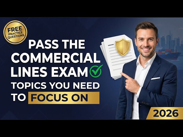 Video thumbnail for Commercial Lines Insurance Exam: What to Study & Hardest Topics (FREE 2026)