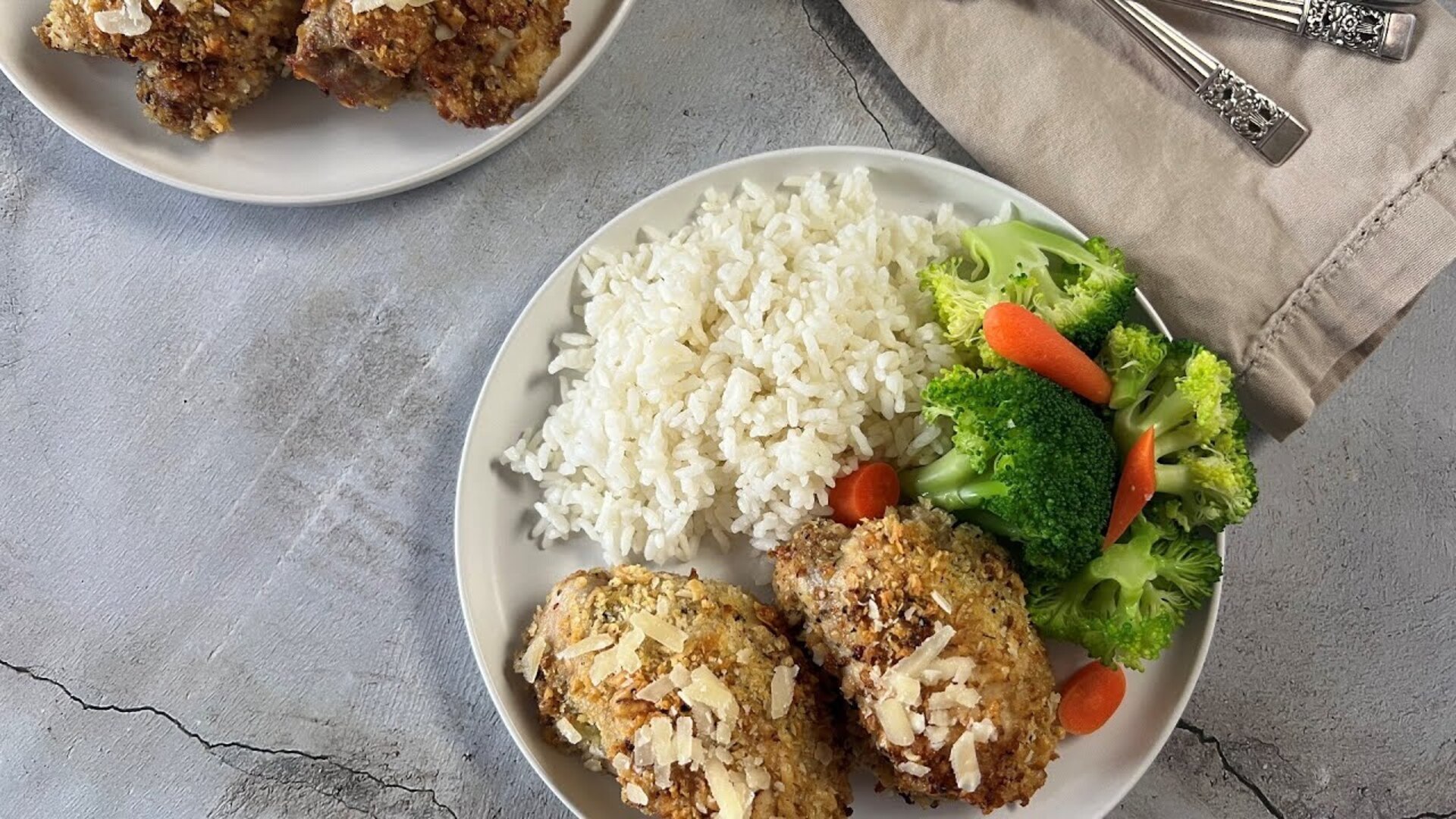 Video thumbnail for Air Fryer Parmesan Chicken Recipe