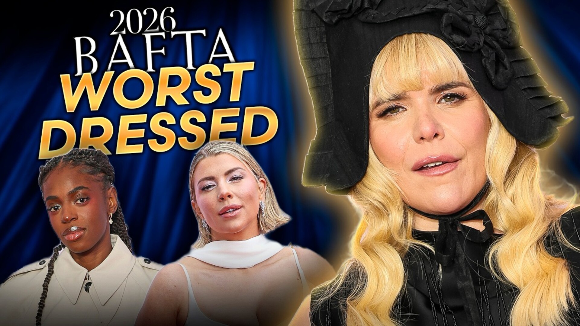 Video thumbnail for The Worst-Dressed Stars At The 2026 BAFTA Television Awards