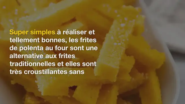 Video thumbnail for Frites de polenta au four