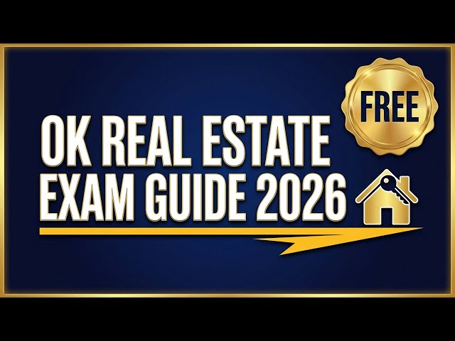 Video thumbnail for Oklahoma Real Estate Exam Guide 2026 | FREE Study Guide & Practice Test